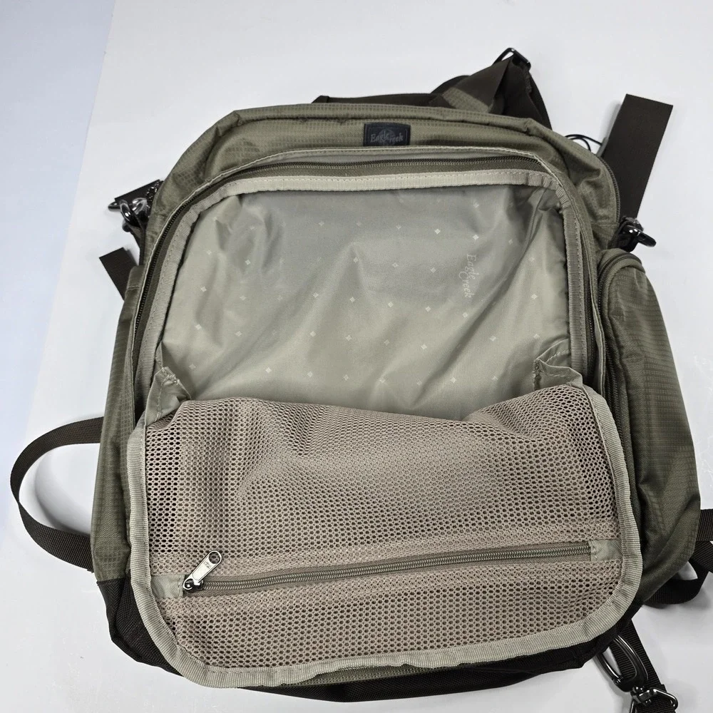 Eagle Creek Backpack Daypack Padded Laptop Bag Travel Olive Green Convertible